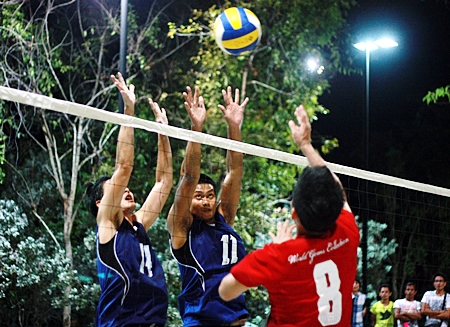 World Gems Collection take on Orange VC in the volleyball final.